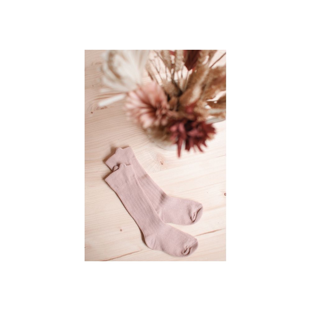 Chaussettes hautes Joey Vieux Rose